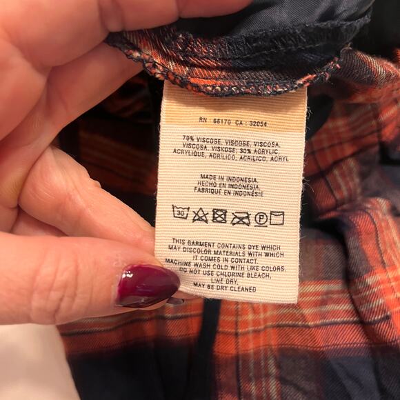 Cartonnier by Anthropologie Tartan Plaid Ankle Pants Black Motif Size 6P - Picture 4 of 8